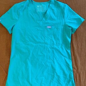 Figs Women's Safety Green Fionx FREEx Limited Edition Catarina Scrub Top sz XS